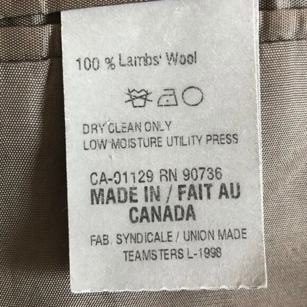 Lauren Ralph Lauren 44R Brown 100%‎ Lambs Wool Fully Lined 2 Button Sport Coat